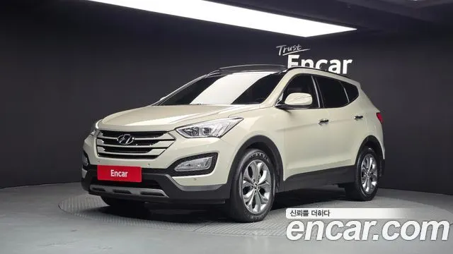HYUNDAI SANTA FE 2013 — 163 536 км, белый-перламутр, Корея — под ключ — фото 1