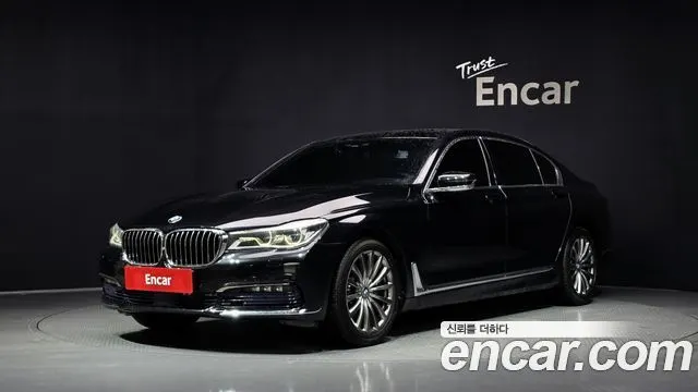 BMW 7 SERIES 2016 — 180 210 км, чёрный, Корея — под ключ — фото 1