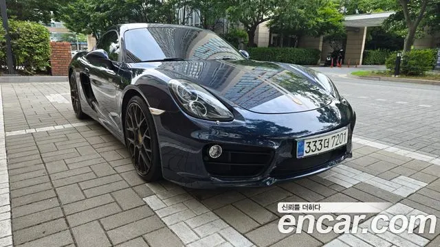 PORSCHE CAYMAN 2014 — 108 200 км, синий, Корея — под ключ — фото 1