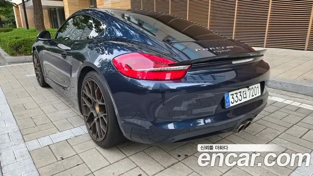 PORSCHE CAYMAN 2014 — 108 200 км, синий, Корея — под ключ — фото 2