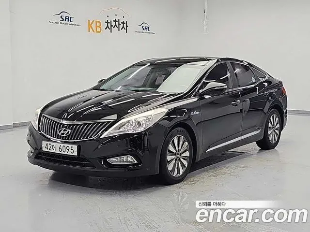 HYUNDAI GRANDEUR HYBRID 2015 — 146 187 км, чёрный, Корея — под ключ — фото 11