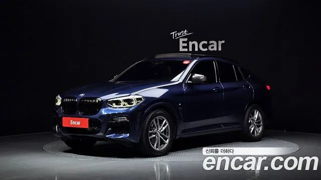 BMW X4 2019 — 85 509 км, синий, Корея — под ключ — фото 1