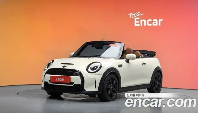 MINI COOPER S CONVERTIBLE 2022 — 50 728 км, белый-перламутр, Корея — под ключ — фото 2