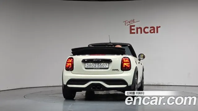 MINI COOPER S CONVERTIBLE 2022 — 50 728 км, белый-перламутр, Корея — под ключ — фото 4