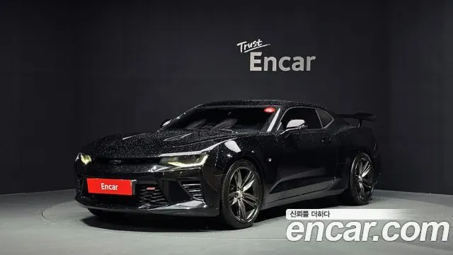 CHEVROLET CAMARO 2017 — 111 788 км, чёрный, Корея — под ключ — фото 1