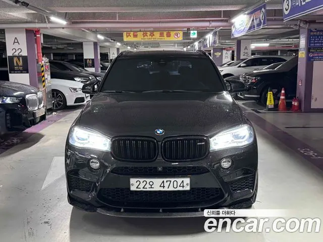 BMW X5M 2018 — 122 000 км, чёрный, Корея — под ключ — фото 1