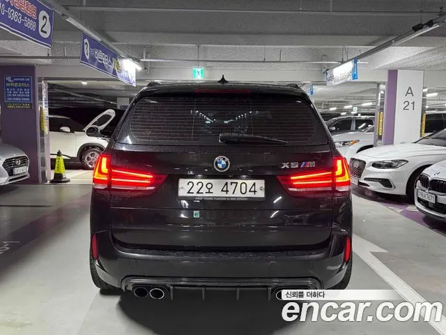 BMW X5M 2018 — 122 000 км, чёрный, Корея — под ключ — фото 4