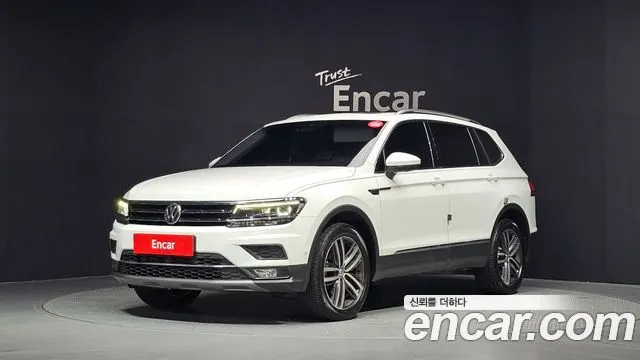 VOLKSWAGEN TIGUAN ALLSPACE 2020 — 155 221 км, белый, Корея — под ключ — фото 1