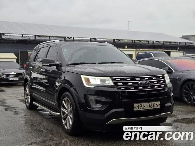 FORD EXPLORER 2016 — 133 403 км, чёрный, Корея — под ключ — фото 1