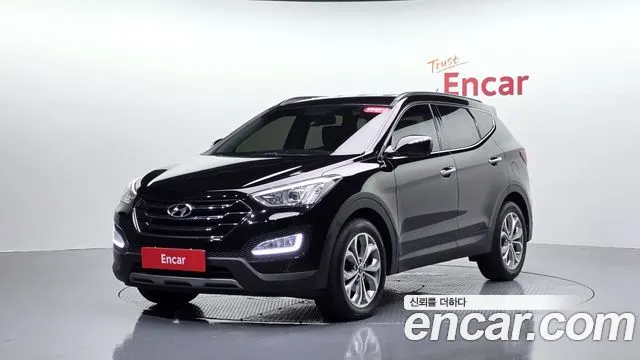 HYUNDAI SANTA FE 2014 — 178 930 км, чёрный, Корея — под ключ — фото 1