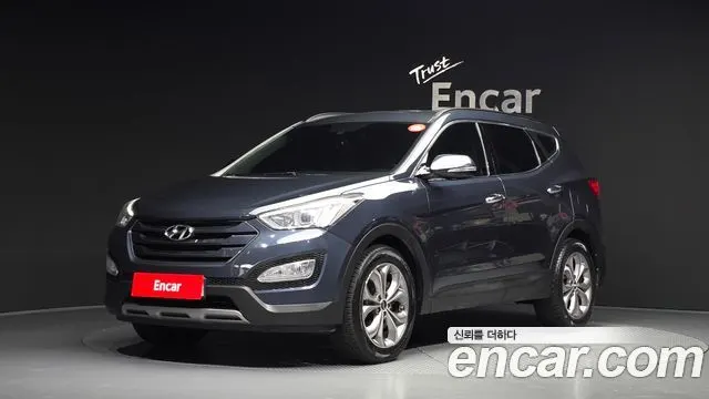 HYUNDAI SANTA FE 2015 — 214 649 км, синий, Корея — под ключ — фото 1