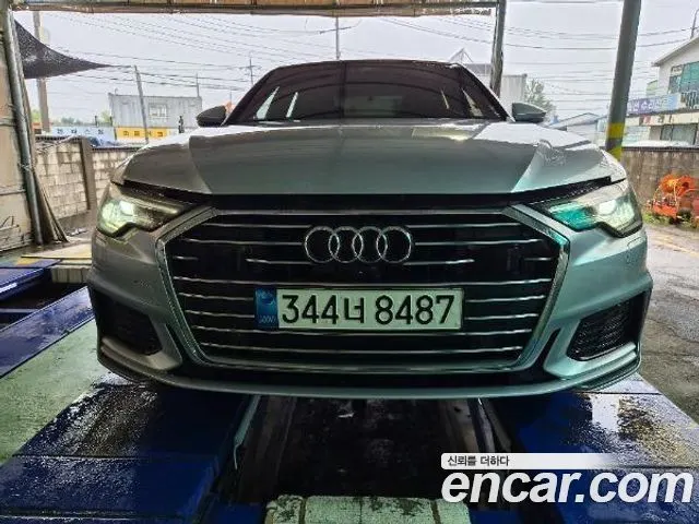 AUDI A6 2021 — 91 185 км, серебристо-серый, Корея — под ключ — фото 1