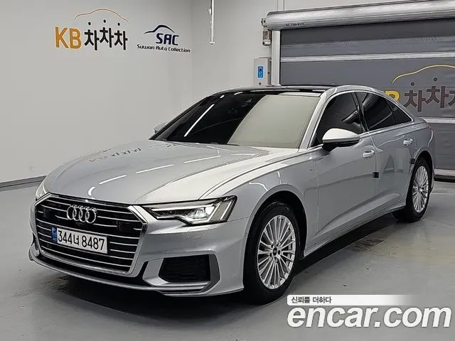 AUDI A6 2021 — 91 185 км, серебристо-серый, Корея — под ключ — фото 2