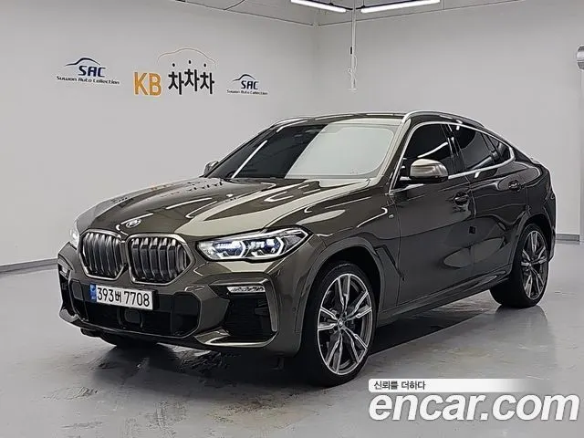 BMW X6 2021 — 71 219 км, салатовый, Корея — под ключ — фото 2