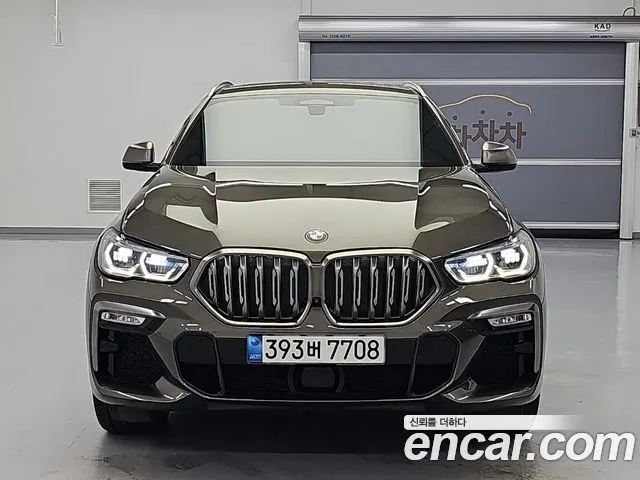 BMW X6 2021 — 71 219 км, салатовый, Корея — под ключ — фото 3