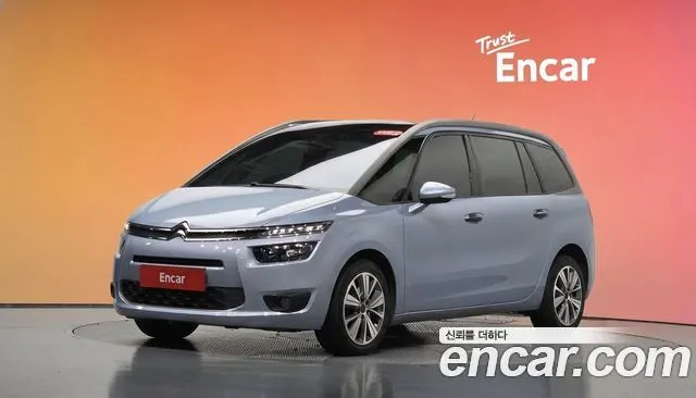 CITROEN GRAND C4 PICASSO 2014 — 108 258 км, голубой, Корея — под ключ — фото 2