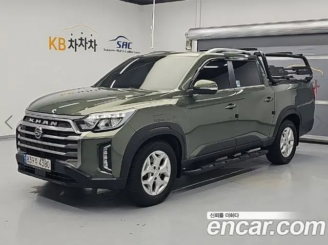 KGM REXTON SPORTS KHAN 2023 — 107 288 км, тёмно-зелёный, Корея — под ключ — фото 2
