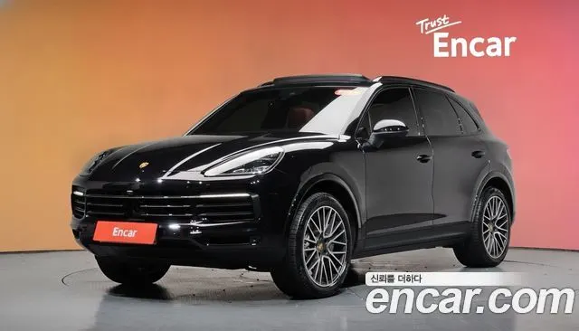 PORSCHE CAYENNE 2019 — 49 424 км, чёрный, Корея — под ключ — фото 2