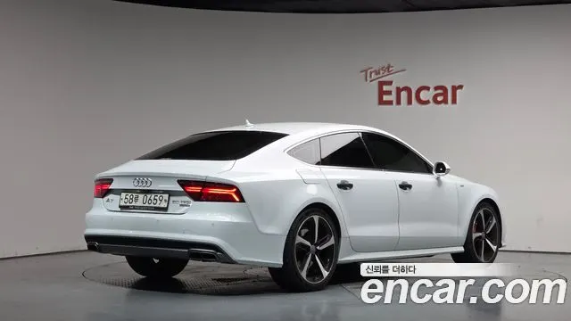 AUDI A7 2016 — 105 933 км, белый, Корея — под ключ — фото 2