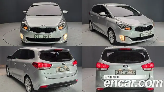 KIA CARENS 2014 — 128 492 км, серебристый, Корея — под ключ — фото 1