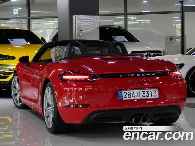 PORSCHE 718 BOXSTER 2018 — 47 200 км, красный, Корея — под ключ — фото 3