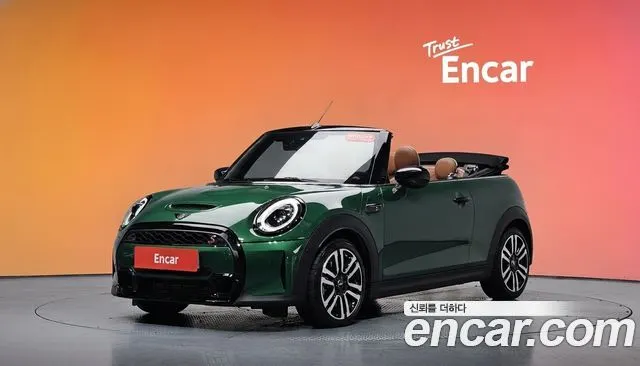 MINI COOPER S CONVERTIBLE 2024 — 4 449 км, зелёный, Корея — под ключ — фото 2