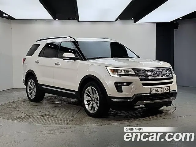 FORD EXPLORER 2019 — 112 937 км, белый, Корея — под ключ — фото 2
