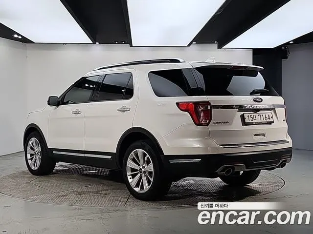 FORD EXPLORER 2019 — 112 937 км, белый, Корея — под ключ — фото 3