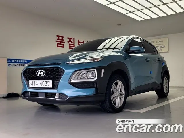 HYUNDAI KONA 2019 — 42 000 км, синий, Корея — под ключ — фото 2
