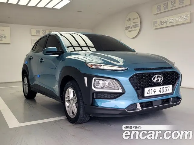 HYUNDAI KONA 2019 — 42 000 км, синий, Корея — под ключ — фото 3