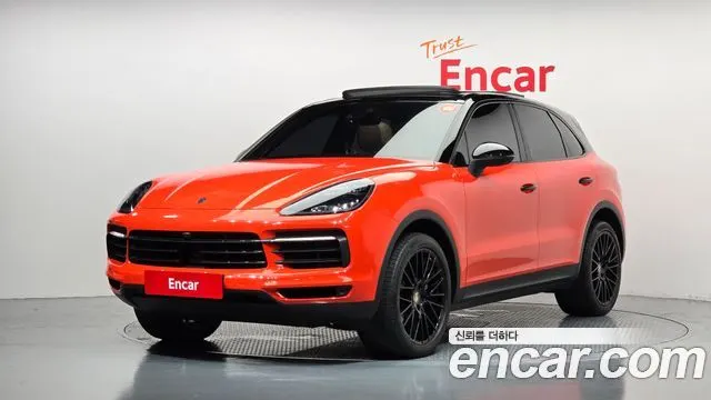 PORSCHE CAYENNE 2019 — 59 362 км, оранжевый, Корея — под ключ — фото 1