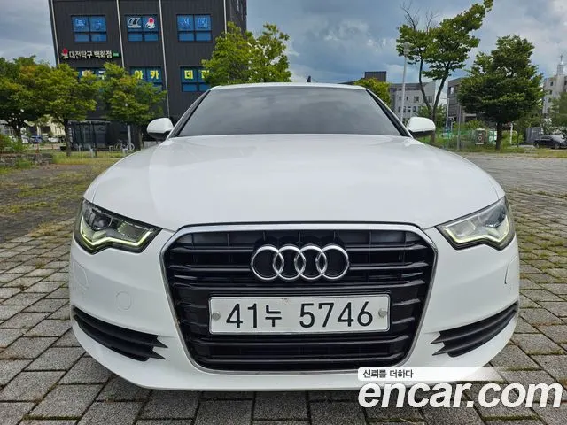 AUDI A6 2015 — 112 075 км, белый, Корея — под ключ — фото 1