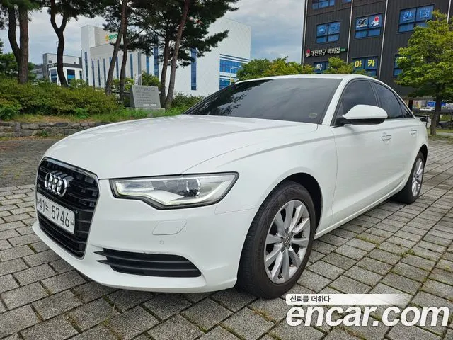 AUDI A6 2015 — 112 075 км, белый, Корея — под ключ — фото 2