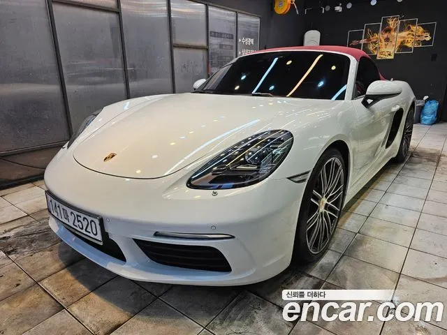 PORSCHE 718 BOXSTER 2019 — 45 748 км, белый, Корея — под ключ — фото 1