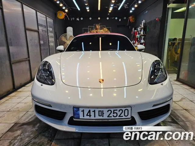 PORSCHE 718 BOXSTER 2019 — 45 748 км, белый, Корея — под ключ — фото 3