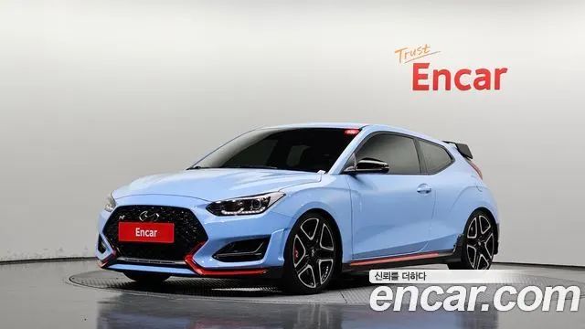 HYUNDAI VELOSTER 2019 — 79 326 км, голубой, Корея — под ключ — фото 1