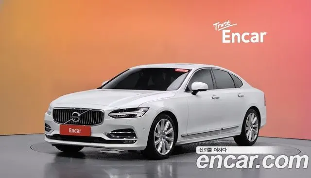 VOLVO S90 2019 — 113 400 км, белый, Корея — под ключ — фото 2