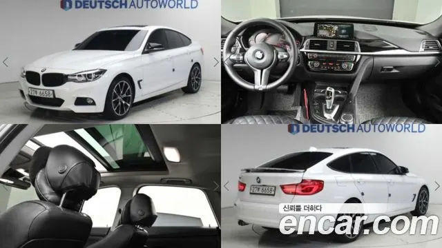 BMW 3 SERIES GT 2019 — 156 801 км, белый, Корея — под ключ — фото 5