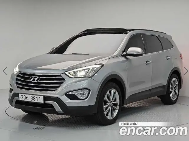HYUNDAI MAXCRUZ 2014 — 121 566 км, серебристо-серый, Корея — под ключ — фото 1