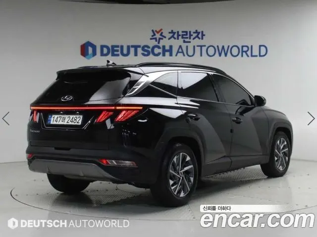 HYUNDAI TUCSON HYBRID 2021 — 112 470 км, чёрный, Корея — под ключ — фото 2