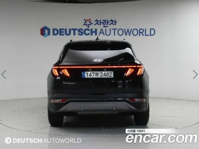 HYUNDAI TUCSON HYBRID 2021 — 112 470 км, чёрный, Корея — под ключ — фото 4