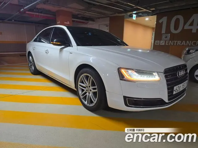 AUDI A8 2015 — 276 000 км, белый, Корея — под ключ — фото 4