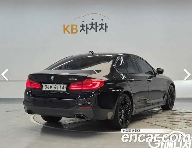 BMW 5 SERIES 2017 — 122 586 км, чёрный, Корея — под ключ — фото 3