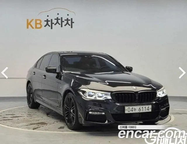 BMW 5 SERIES 2017 — 122 586 км, чёрный, Корея — под ключ — фото 4