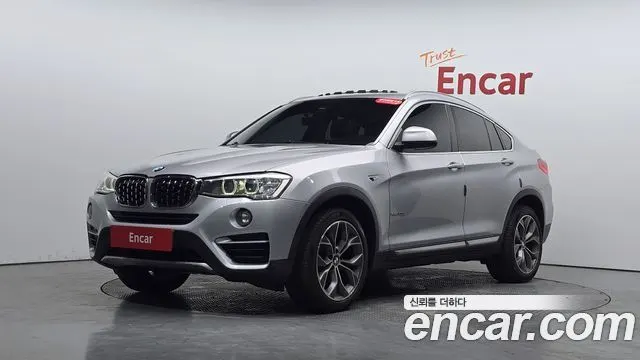 BMW X4 2015 — 166 928 км, серебристый, Корея — под ключ — фото 1