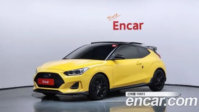 HYUNDAI VELOSTER 2018 — 98 908 км, жёлтый, Корея — под ключ — фото 1
