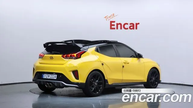 HYUNDAI VELOSTER 2018 — 98 908 км, жёлтый, Корея — под ключ — фото 2