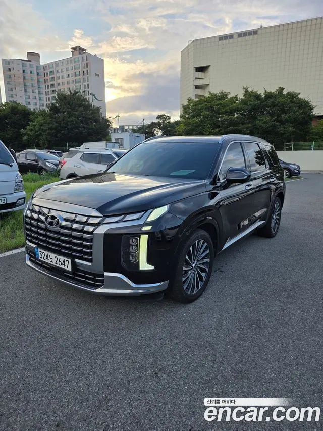 HYUNDAI PALISADE 2023 — 85 929 км, чёрный, Корея — под ключ — фото 1