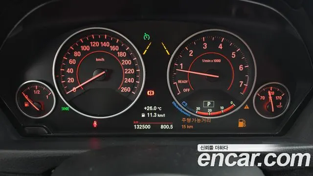 BMW 3 SERIES 2017 — 132 500 км, белый, Корея — под ключ — фото 8