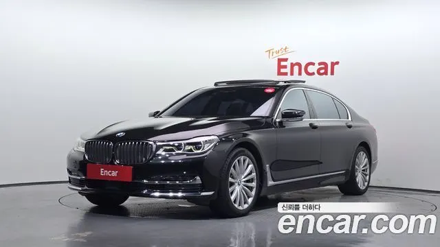 BMW 7 SERIES 2016 — 123 262 км, чёрный, Корея — под ключ — фото 1